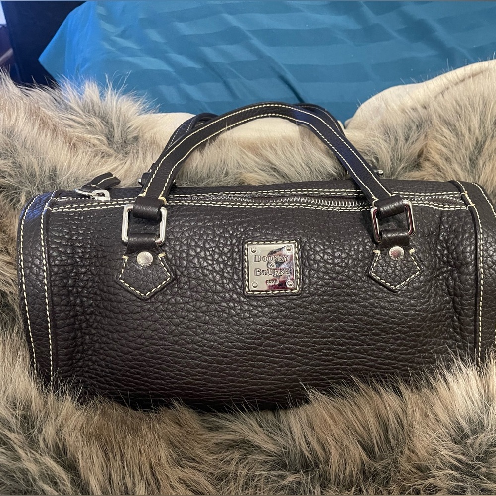 Dooney & Bourke black genuine pebble leather bag